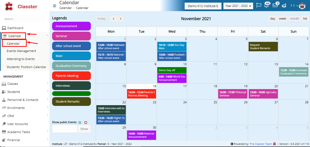Graphical user interface, calendar Description automatically generated with medium confidence