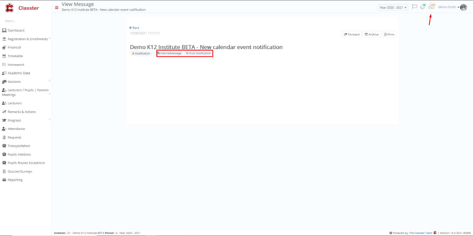 Graphical user interface, text, application, email Description automatically generated