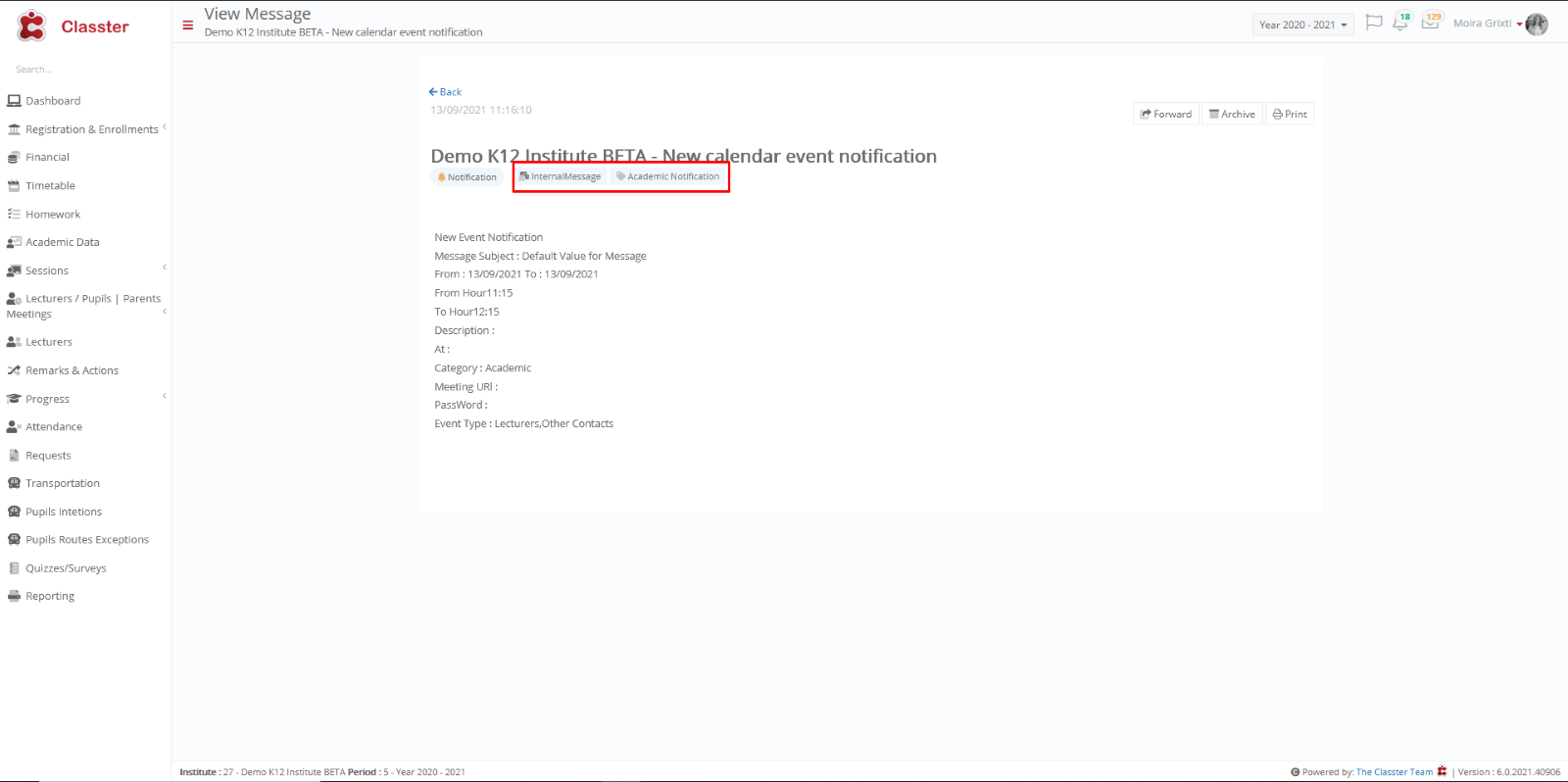 Graphical user interface, text, application, email Description automatically generated